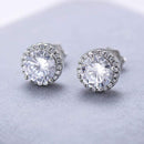 Round Zircon Earrings