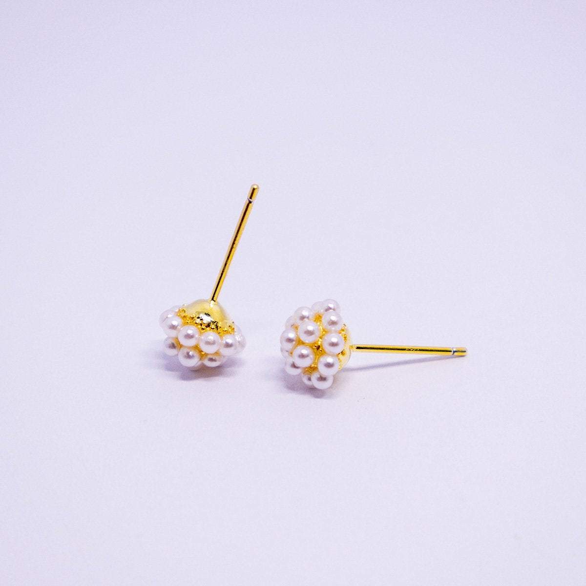 Elegant Simple Mini Pearl Stud Earrings for Girls Delicate Sweet Jewelry Gift