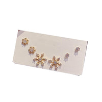 Compact Women Geometric Stud Earrings Fashion Jewellery Set Women Girls