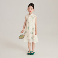 Ivory Floral Cheongsam Dress