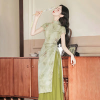 Elegant Long Shirt and Skirt Cheongsam