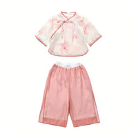 Girls Hanfu Two-Piece Set Traditional Chinese Fashion