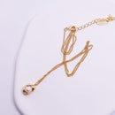 Elegant French Style Simple Pendant Necklace Women Trendy Fashion Jewelry Gift