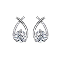 Teardrop Zircon Earrings