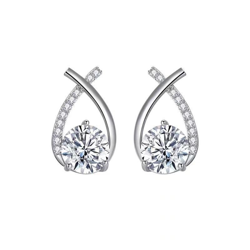 Teardrop Zircon Earrings