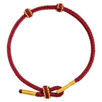 Hand-woven Knotted Red Rope