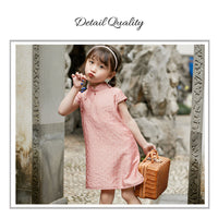 Girls' Pink Chinese Dress Cheongsam