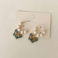 Chinese Butterfly Earrings Retro Jewelry Fashion Vintage Style Earrings