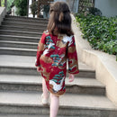 Kids' Festive Red New Year Dress Cheongsam