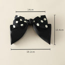 Polka Dot Bow Hair Clips