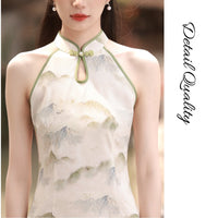 Women's Chinese Halter Neck Qipao