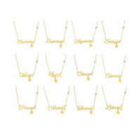 Twelve Zodiac Constellation Necklace Fashion Horoscope Star Sign Jewelry