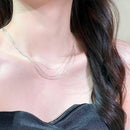 Versatile 5 Layered Chain Necklace Stylish Jewelry Accessory Collarbone Choker