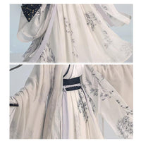 Bamboo Pattern Traditional Chinese Clothing Hanfu Dress