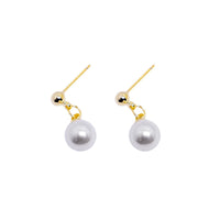 Simple Fashion Pearl Earrings Elegant High Grade Jewelry for Women Ladies