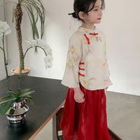 Girls Two-Piece Hanfu New Year Dress