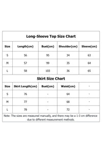Modern Chinese Two-Piece Set | Tassel Frog-Button Blouse & Layered Wrap Skirt