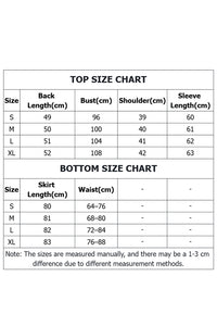 Embellished Frog-Button Top & Jacquard Skirt Set | New Chinese